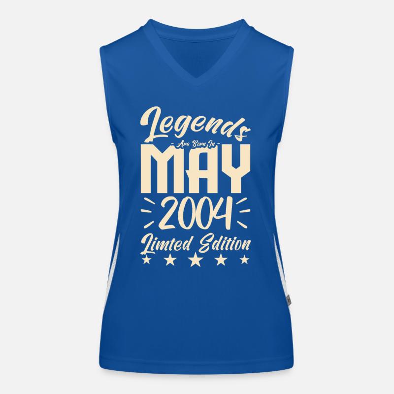 Geboren Mai 2004 Geburtstagsgeschenk 2004. Funktionelles Kontrast-Tank Top für Frauen