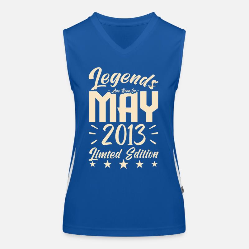 Geboren Mai 2013 Geburtstagsgeschenk 2013. Funktionelles Kontrast-Tank Top für Frauen