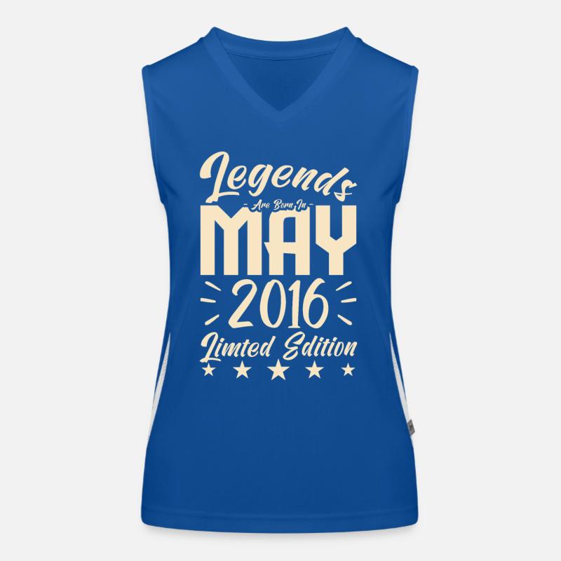 Born May 2016 Birthday gift 2016. Women's Functional Contrast Tank Top