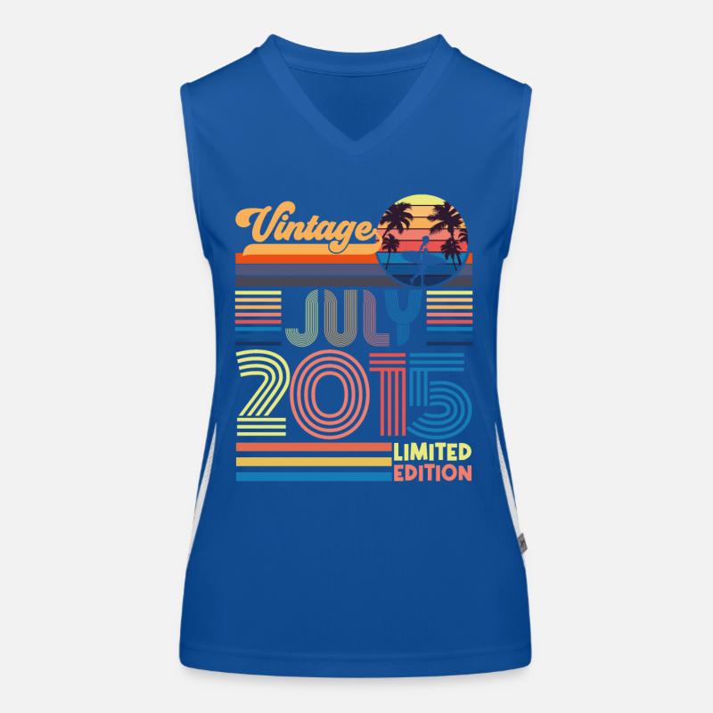 Geburtstag Juli 2015. Geschenk Juli 2015. Funktionelles Kontrast-Tank Top für Frauen