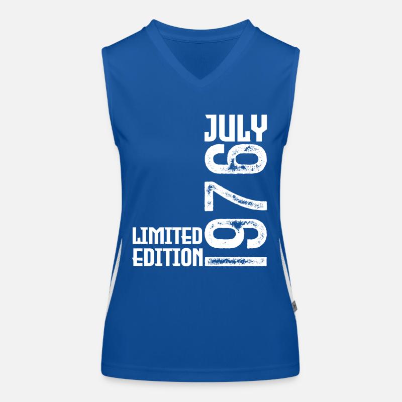 Geschenk Juli 1976. Geburtstag Juli 1976. Funktionelles Kontrast-Tank Top für Frauen