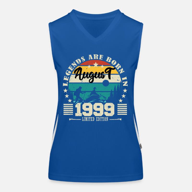 August 1999. Geburtstagsgeschenk August 1999. August Funktionelles Kontrast-Tank Top für Frauen