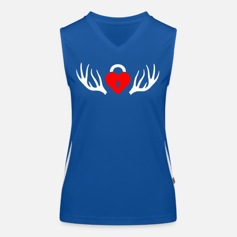 Cuckold horns Women's Functional Contrast Tank Top