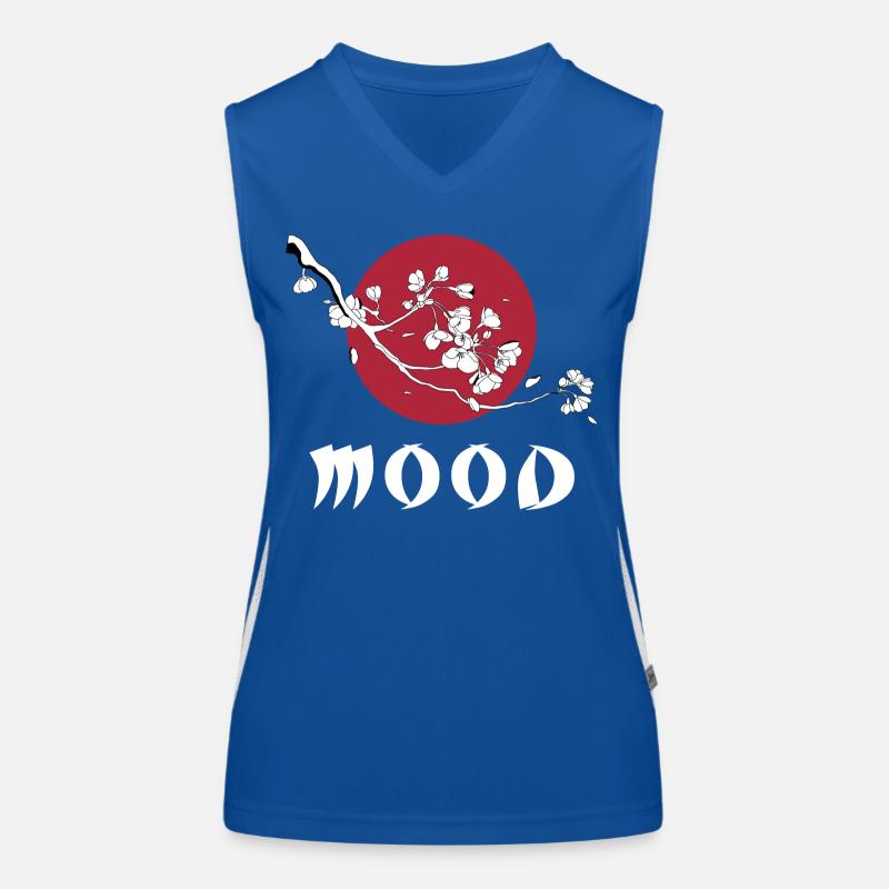 UMORE Top sportivo da donna in contrasto cromatico