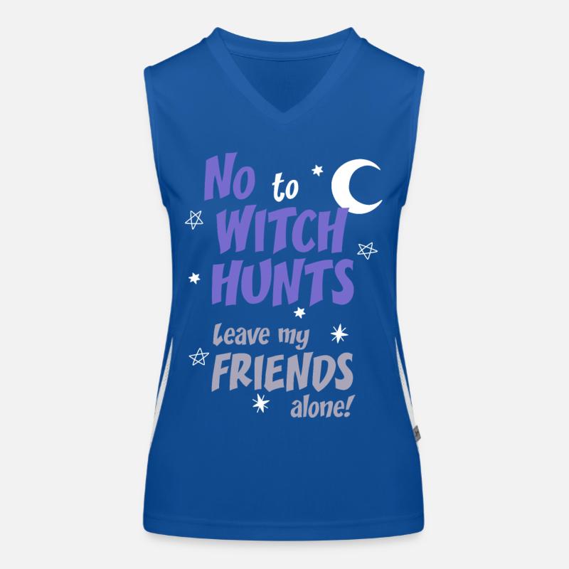 No to Witch Hunts Women's Functional Contrast Tank Top