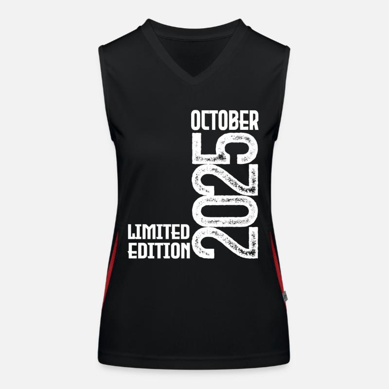 Geburtstagsgeschenk Oktober 2025. Oktober 2025. Funktionelles Kontrast-Tank Top für Frauen