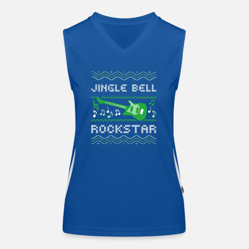 PULL DE NOËL MOCHE, JINGLE BELL ROCK-STAR Débardeur respirant contrasté Femme