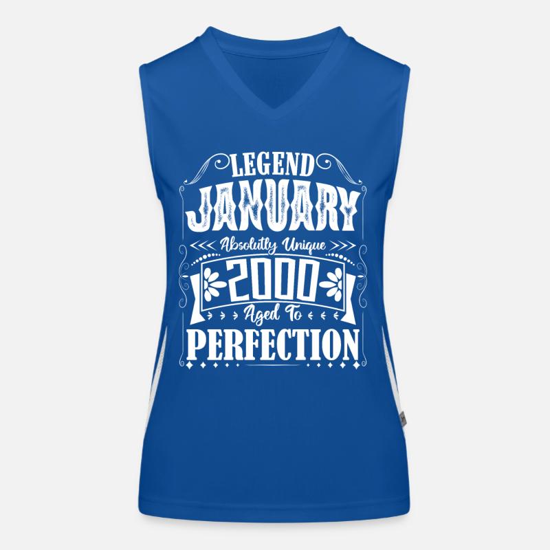 January 2000. January 2000 Birthday Gift. Women's Functional Contrast Tank Top