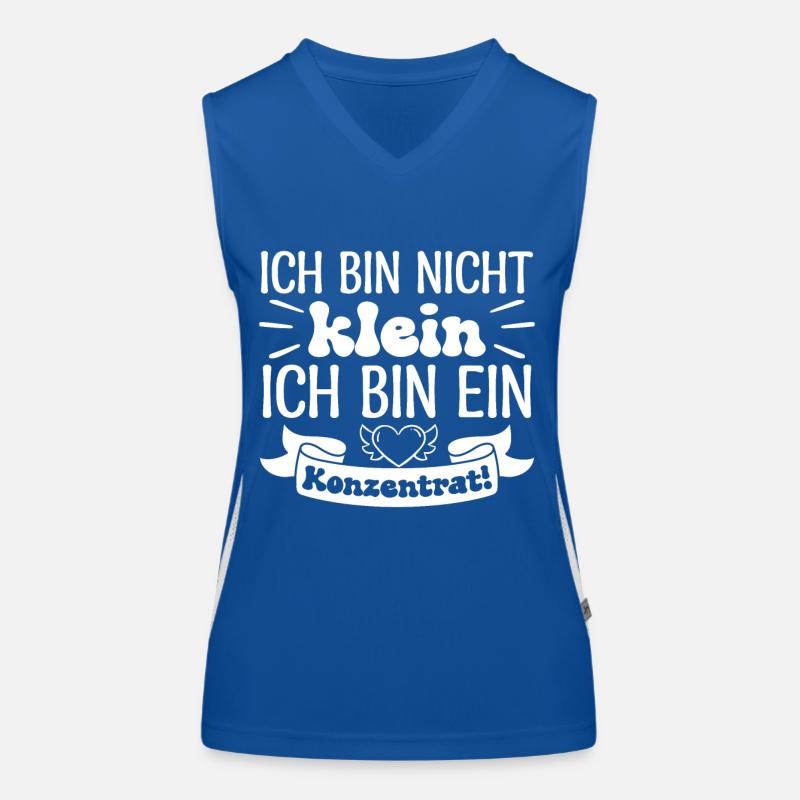 Ich bin nicht klein Ich bin ein Konzentrat! Funktionelles Kontrast-Tank Top für Frauen