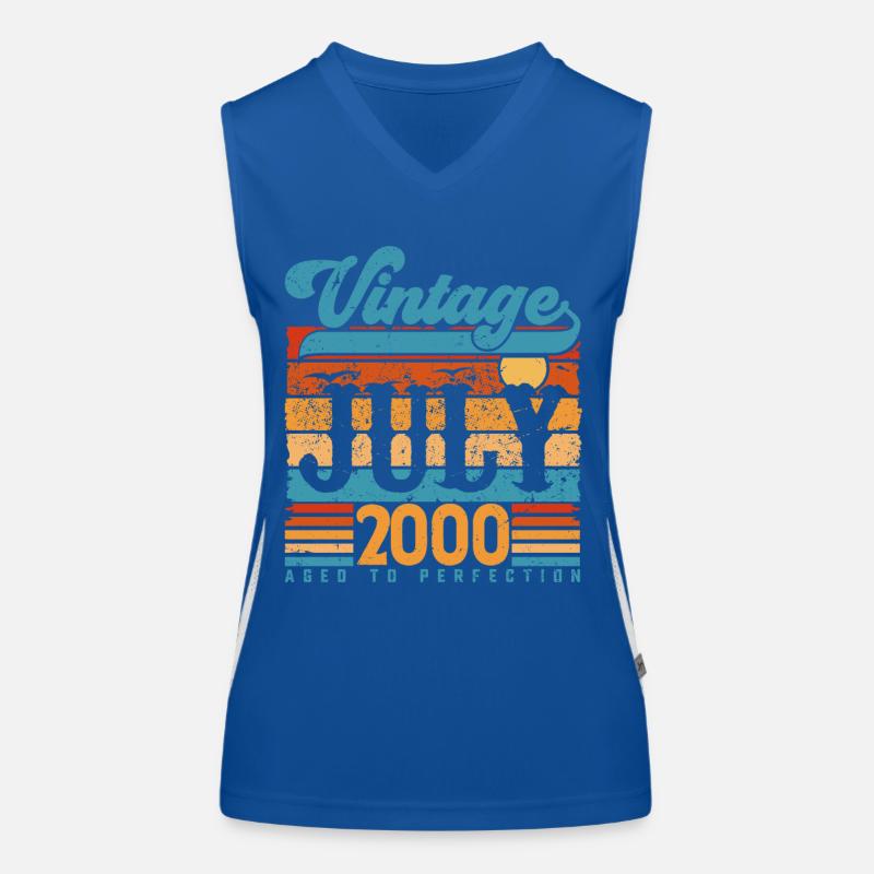 July 2000, July 2000 Birthday Gift. Women's Functional Contrast Tank Top