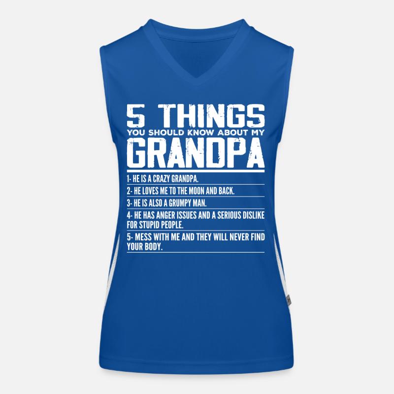 5 Things You Should Know About My Grandpa Débardeur respirant contrasté Femme
