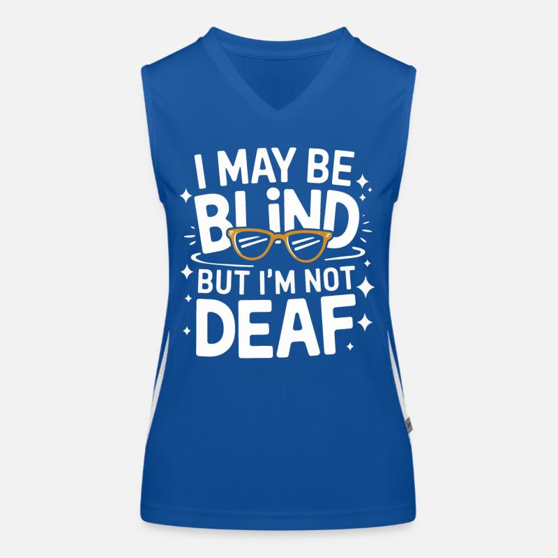 Blinde Blindheit Sehbehinderte Menschen Funktionelles Kontrast-Tank Top für Frauen