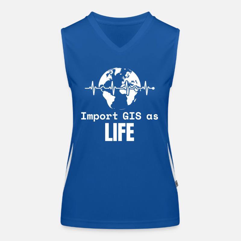 GIS Life Geospatial Mapping Datenanalyse Funktionelles Kontrast-Tank Top für Frauen