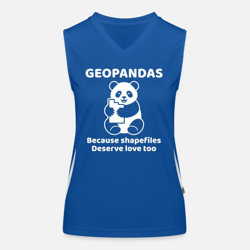 GeoPandas Shapefiles GIS Python Daten Liebe Funktionelles Kontrast-Tank Top für Frauen