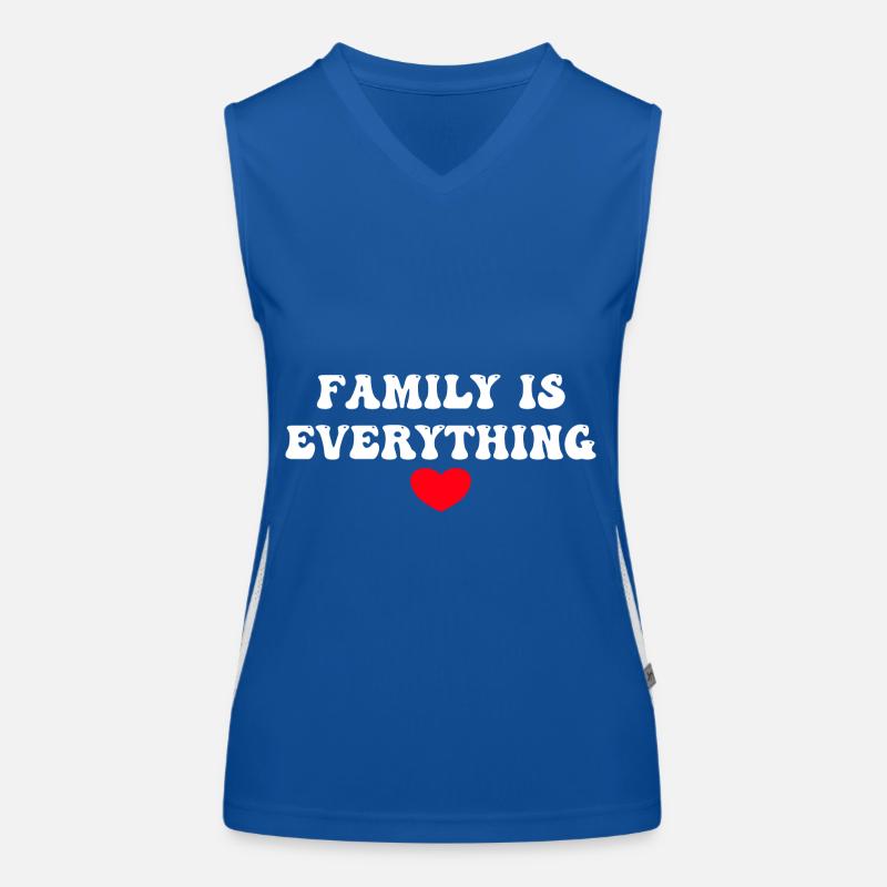 Family is Everything, Familie Herz Women's Functional Contrast Tank Top