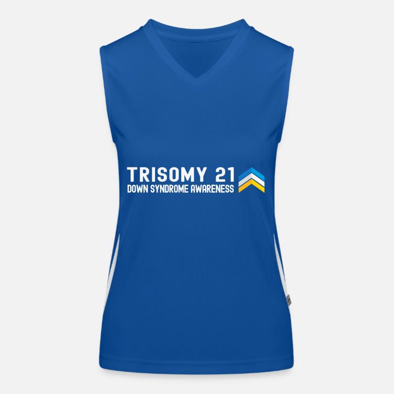 Down-Syndrom-Monat - Drei Chromosom Funktionelles Kontrast-Tank Top für Frauen