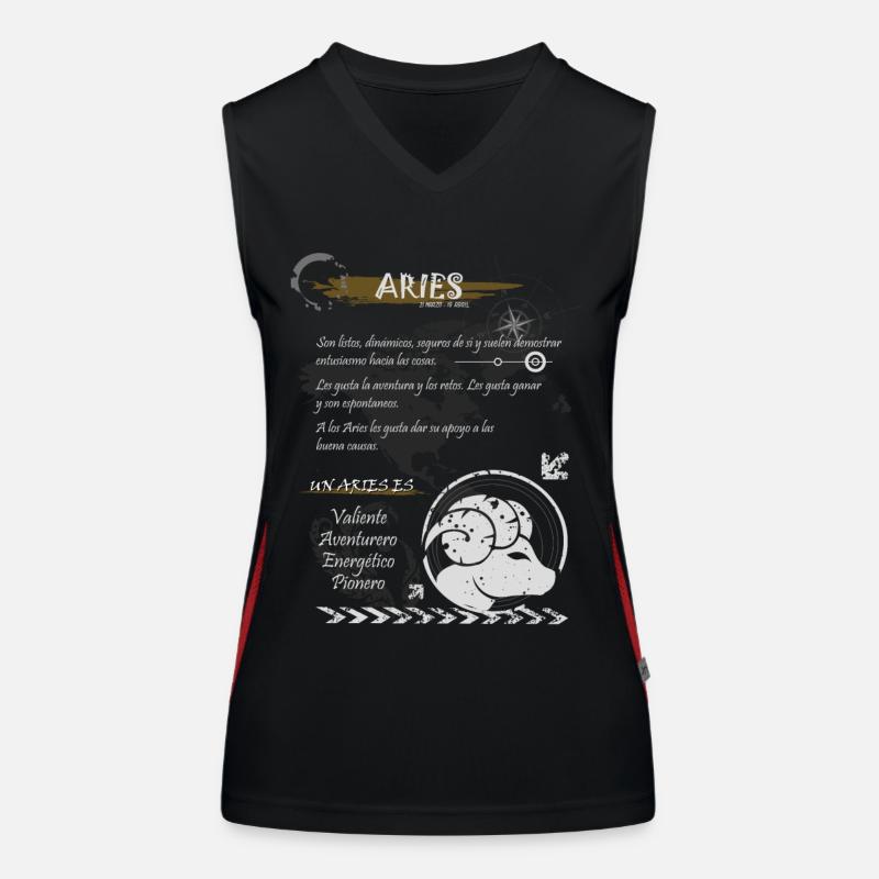 SIGN ARIES Funktionelles Kontrast-Tank Top für Frauen