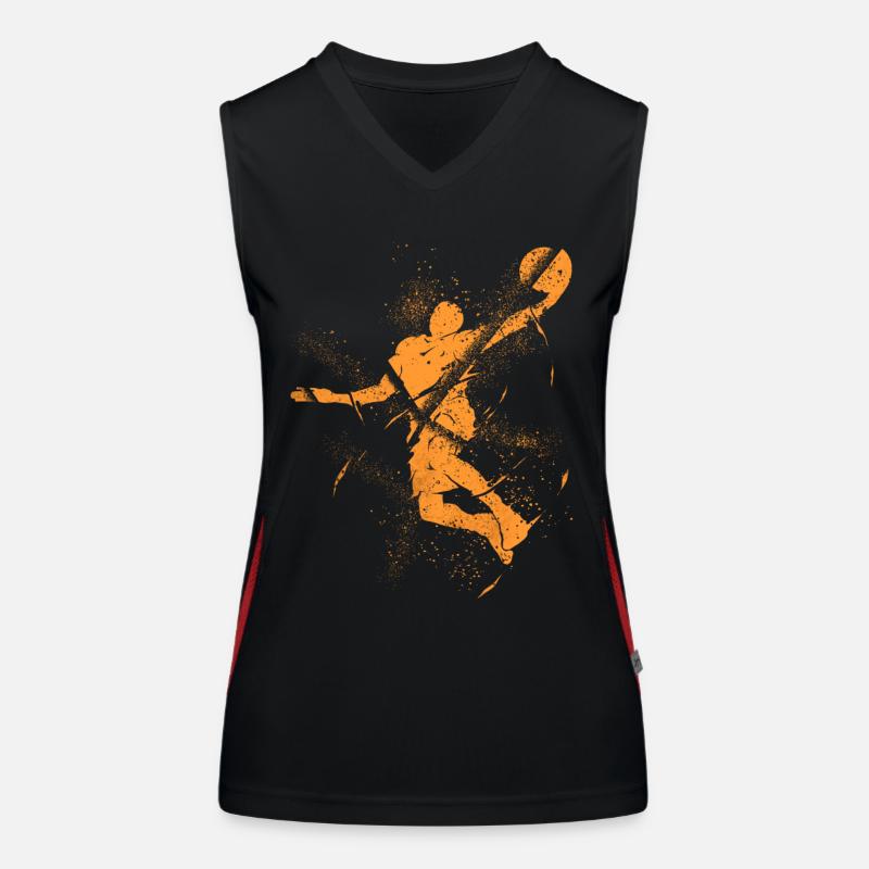 Basketteur Basketteur Dunking Grunge Splash Débardeur respirant contrasté Femme