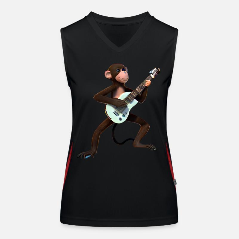 Guitariste Monkey Débardeur respirant contrasté Femme