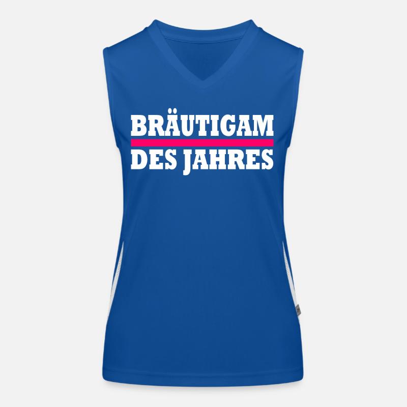 bräutigam des jahres Funktionelles Kontrast-Tank Top für Frauen