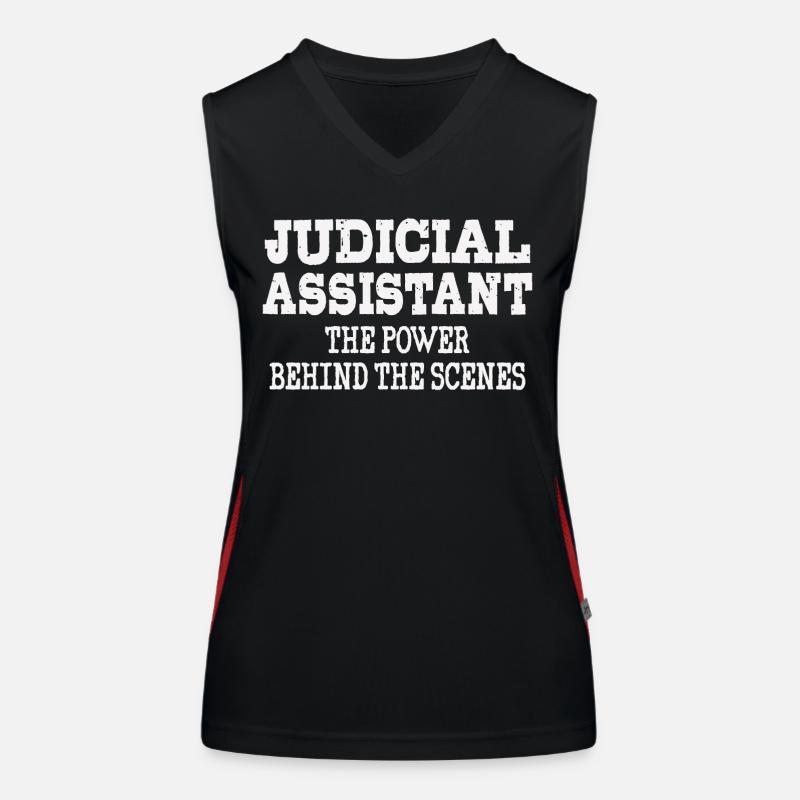 Judicial assistant, The power behind the scenes Women's Functional Contrast Tank Top