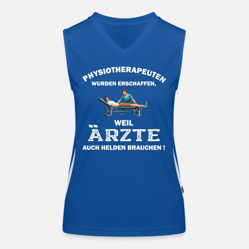 Physiotherapeut Geschenk Physio Physiotherapie Funktionelles Kontrast-Tank Top für Frauen