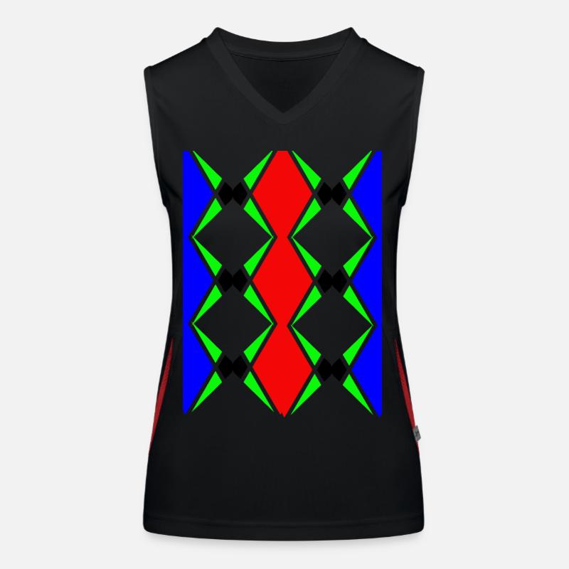 Design unique multicolore Débardeur respirant contrasté Femme