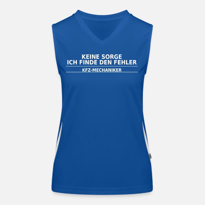 Keine Sorge, ich finde den Fehler – KFZ-MECHANIKER Funktionelles Kontrast-Tank Top für Frauen