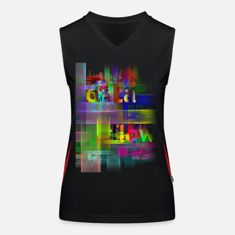 DATA FLOW Women's Functional Contrast Tank Top