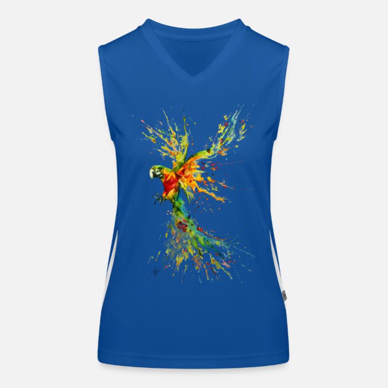 Papagei Funktionelles Kontrast-Tank Top für Frauen