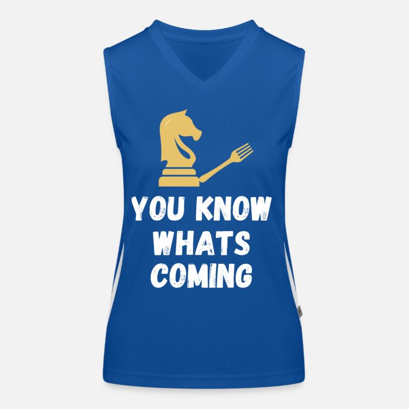 Chess Saying Gift Checkmate Queens Gambit Women's Functional Contrast Tank Top