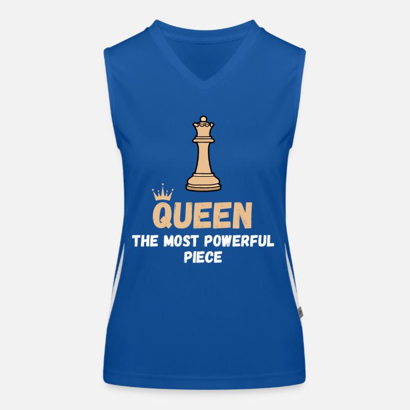Chess Saying Gift Checkmate Queens Gambit Débardeur respirant contrasté Femme