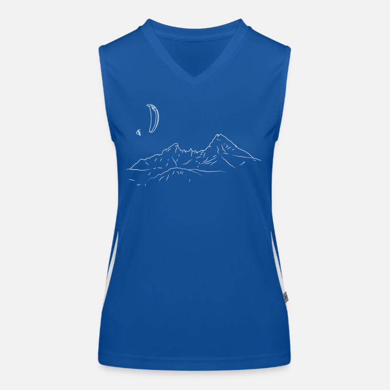 Watzmann Paragliding Funktionelles Kontrast-Tank Top für Frauen