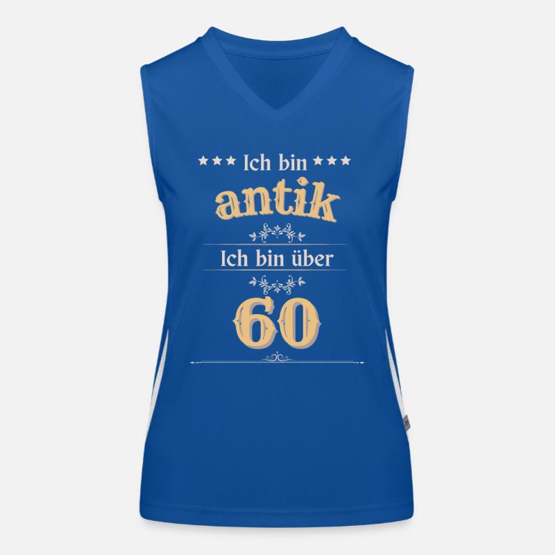 Ich bin antik ich bin über 60 Funktionelles Kontrast-Tank Top für Frauen