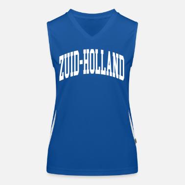 Zuid Olanda Top sportivo da donna in contrasto cromatico