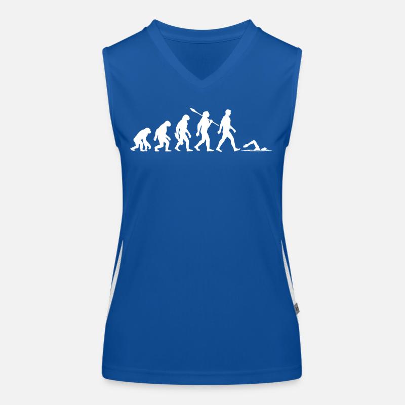 Evolution - Schwimmen - Wassersport Funktionelles Kontrast-Tank Top für Frauen