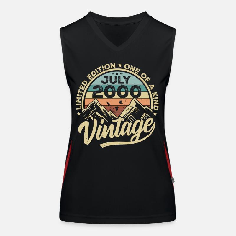 Born in July 2000 Born in July 2000 Women's Functional Contrast Tank Top