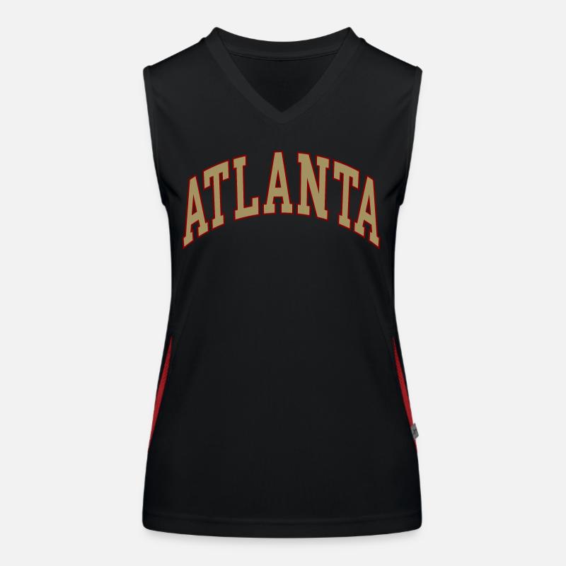 Atlanta Top sportivo da donna in contrasto cromatico