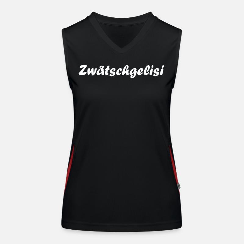 Zwätschgelisi Funktionelles Kontrast-Tank Top für Frauen