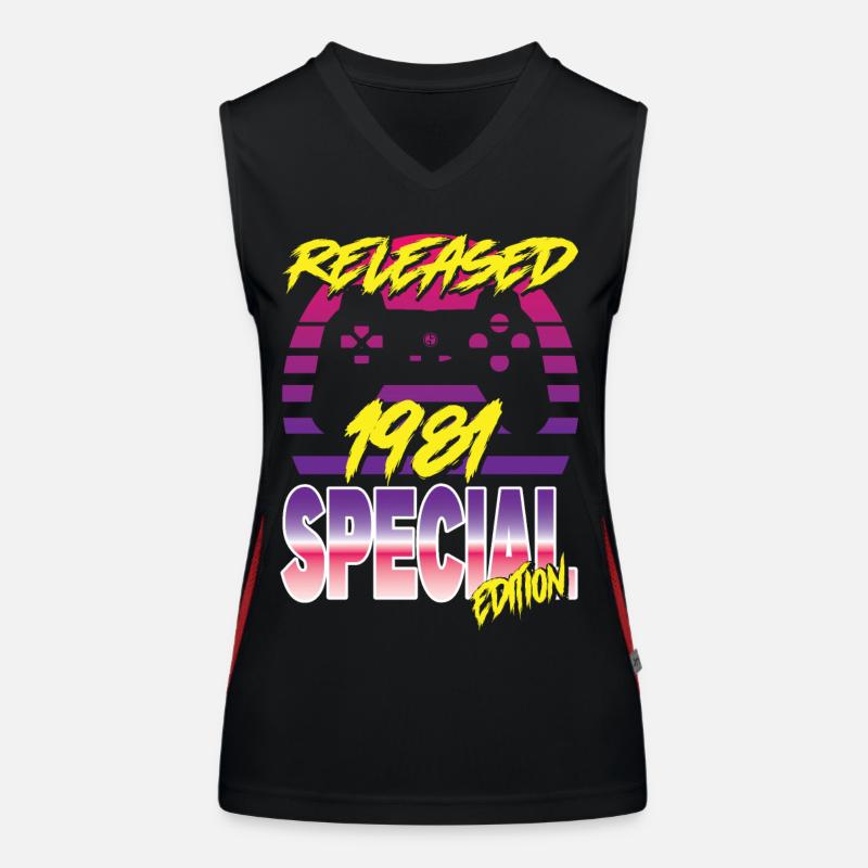 Released 1981 Funktionelles Kontrast-Tank Top für Frauen