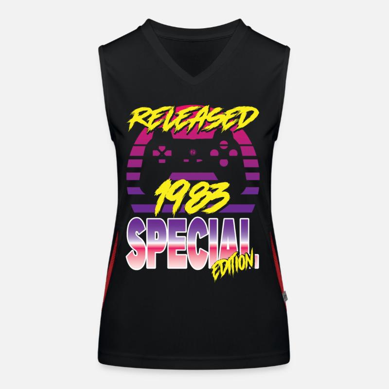 Released 1983 Special Edition Funktionelles Kontrast-Tank Top für Frauen