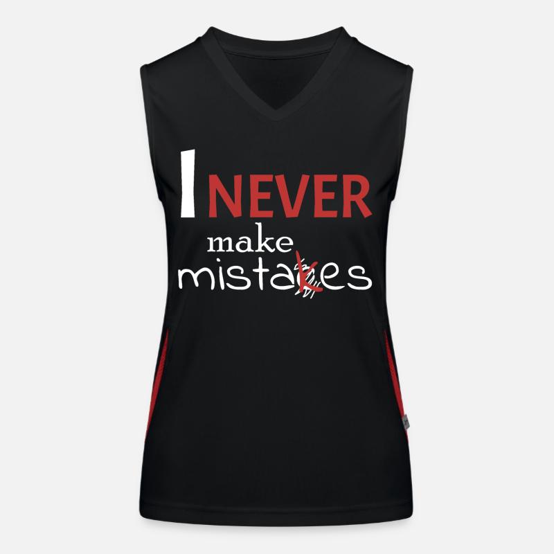 I'm never wrong - Women's Functional Contrast Tank Top - black/red