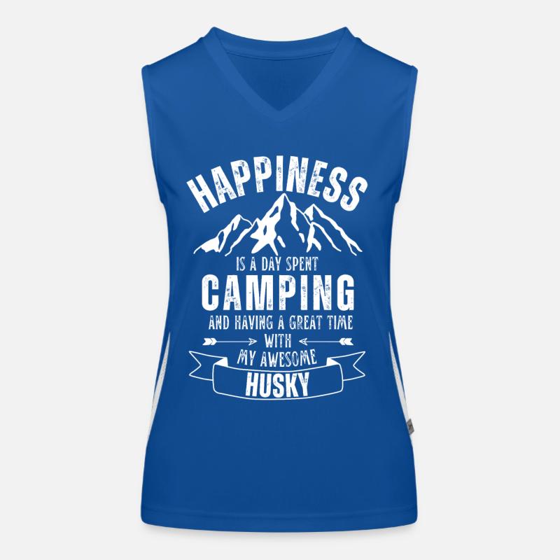 Camping et Husky Débardeur respirant contrasté Femme