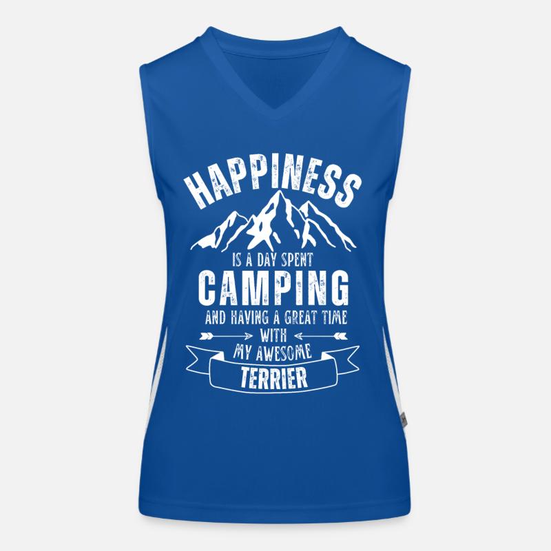 Camping and Terriers Women's Functional Contrast Tank Top