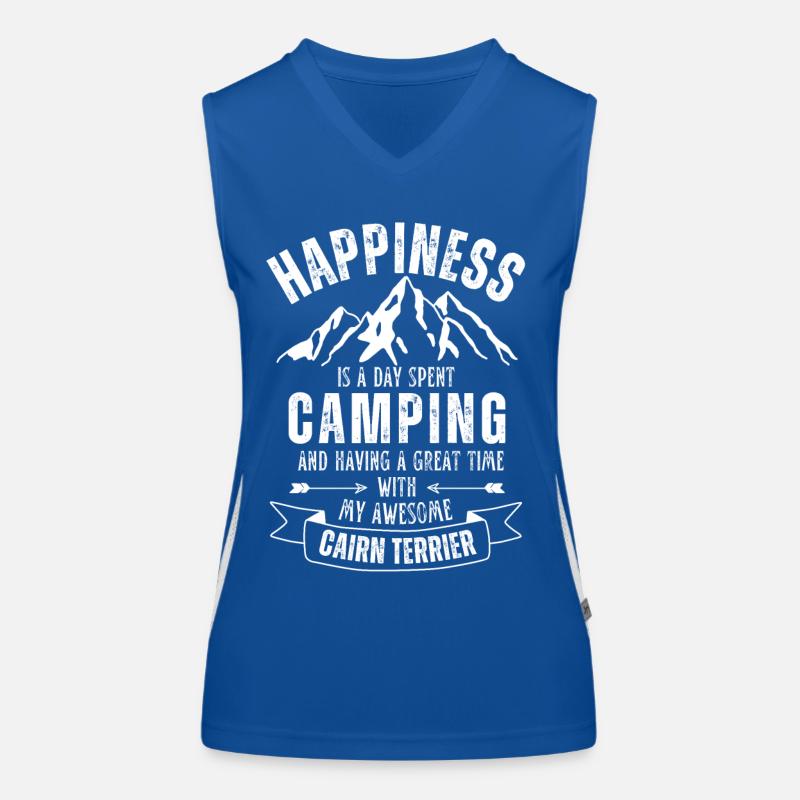 Camping et Cairn Terriers Débardeur respirant contrasté Femme