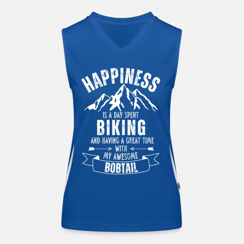Cyclisme et bobtail Débardeur respirant contrasté Femme
