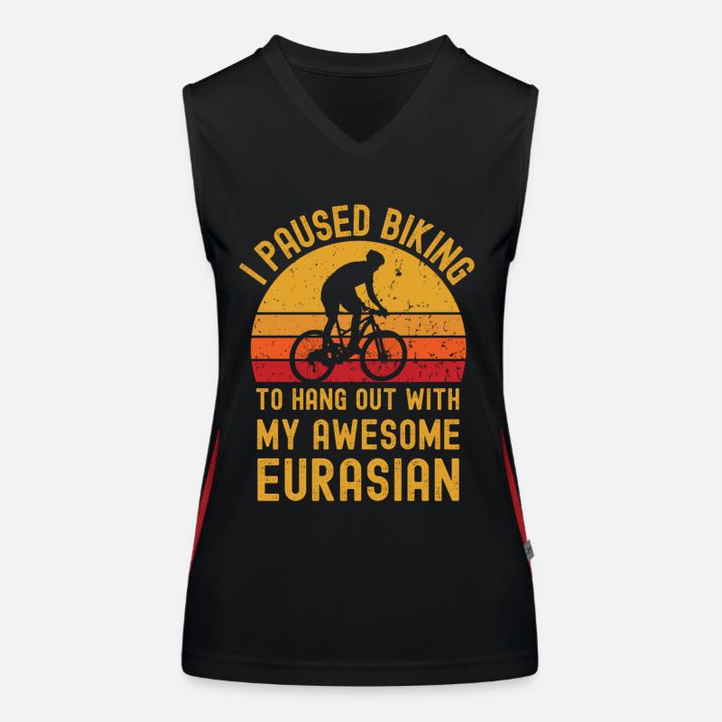Cycling and Eurasier Women's Functional Contrast Tank Top