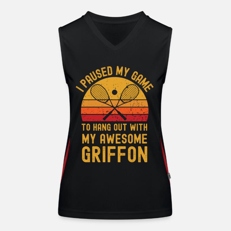 Squash and Griffon Women's Functional Contrast Tank Top