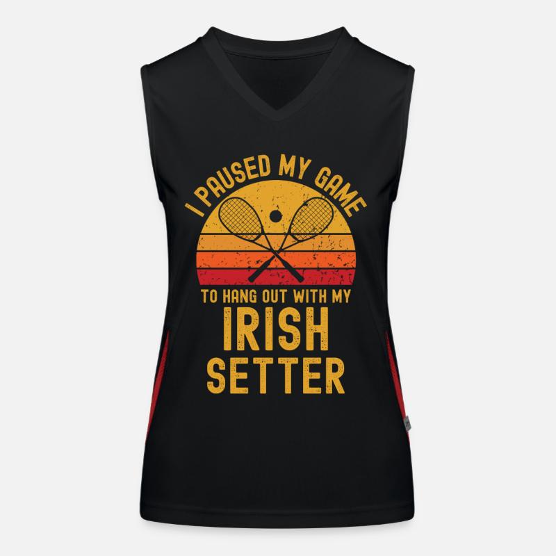 Squash and Irish Setter Women's Functional Contrast Tank Top