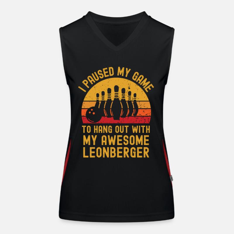 Bowling et Leonberger Débardeur respirant contrasté Femme